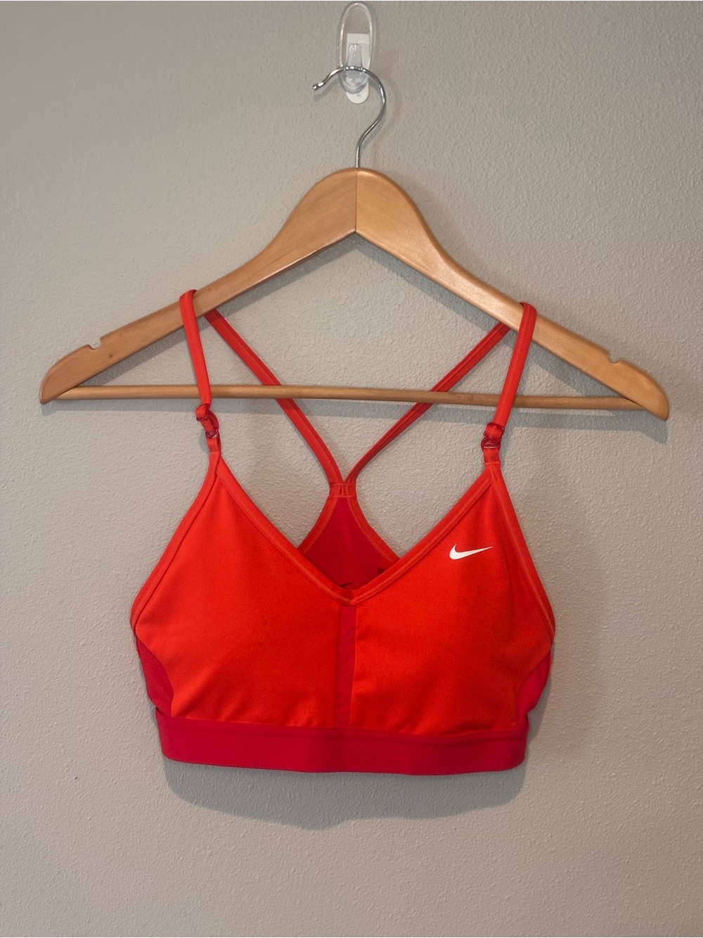 Nike Women’s Orange Red Strappy Sports Bra